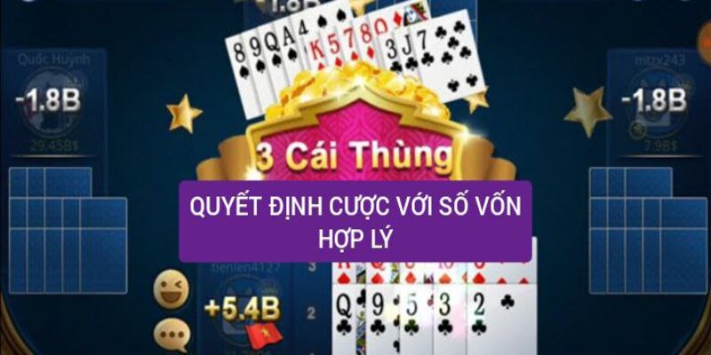 Quyết định cá cược với số tiền thật hợp lý